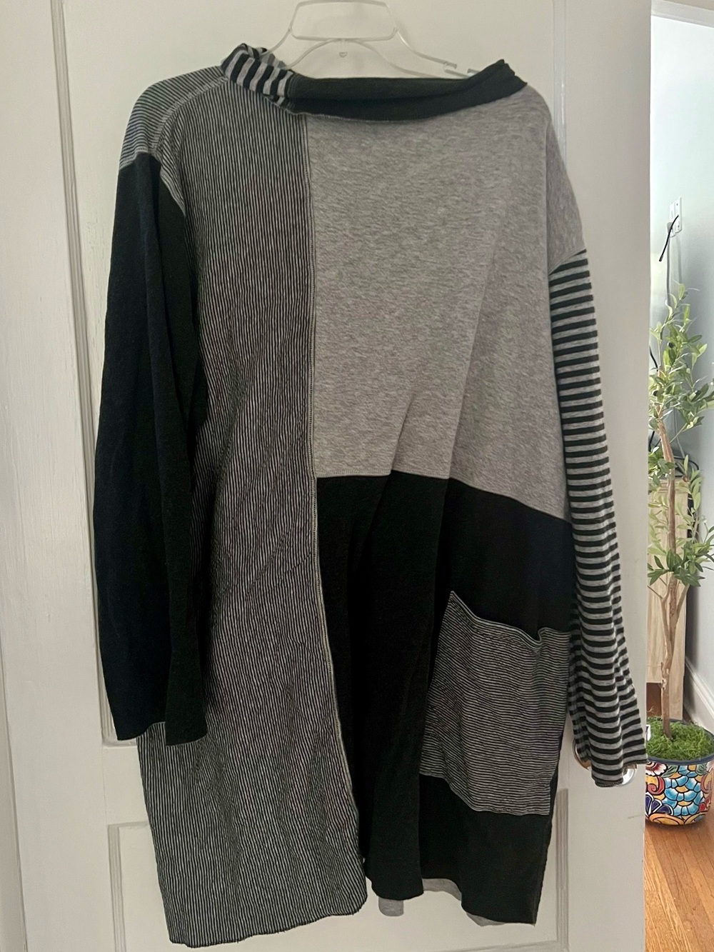 Iridium Colorblock Long Sleeve Patchwork Reversible Tunic—2 in 1!